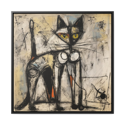 Cat 84, Gallery Canvas Wraps, Square Frame