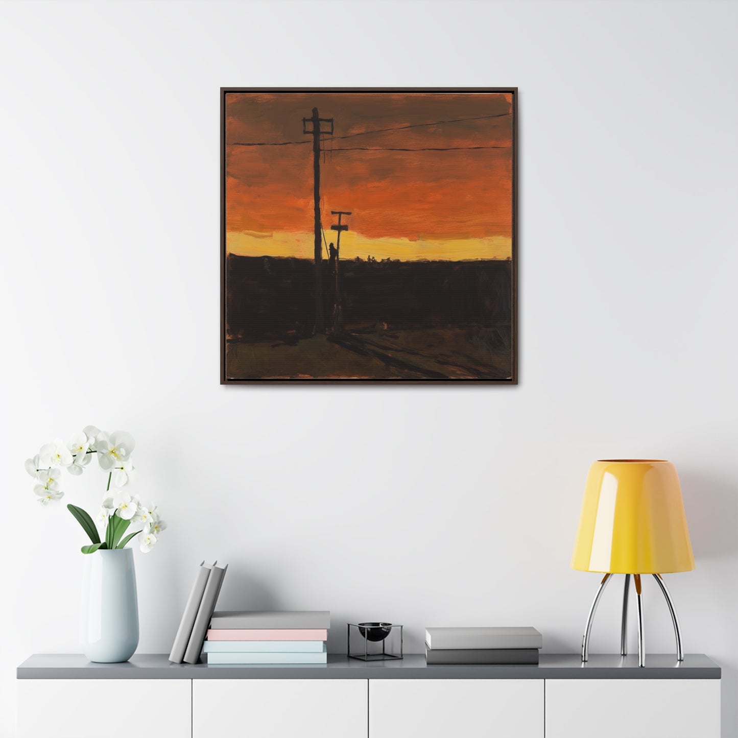 Land of the Sun 65, Valentinii, Gallery Canvas Wraps, Square Frame