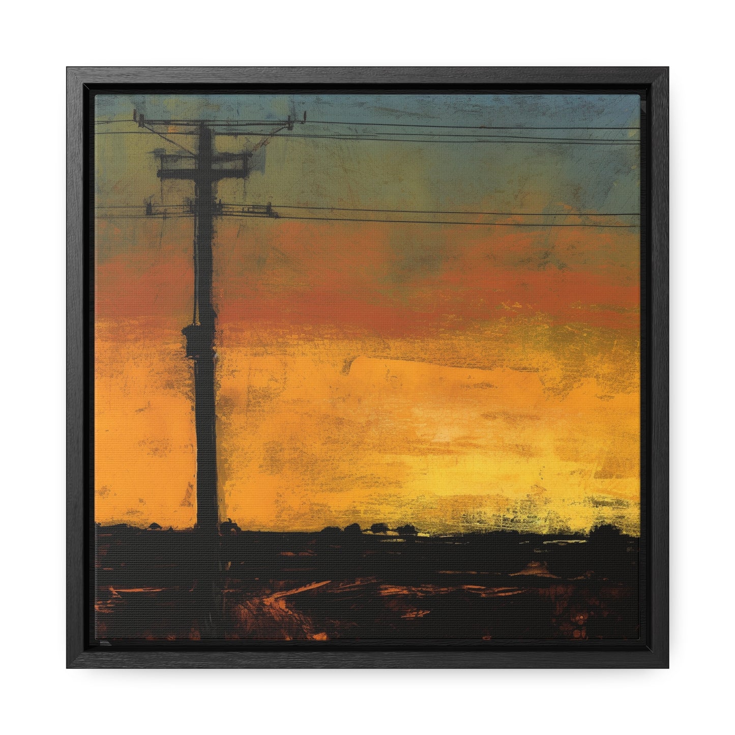 Land of the Sun 84, Valentinii, Gallery Canvas Wraps, Square Frame