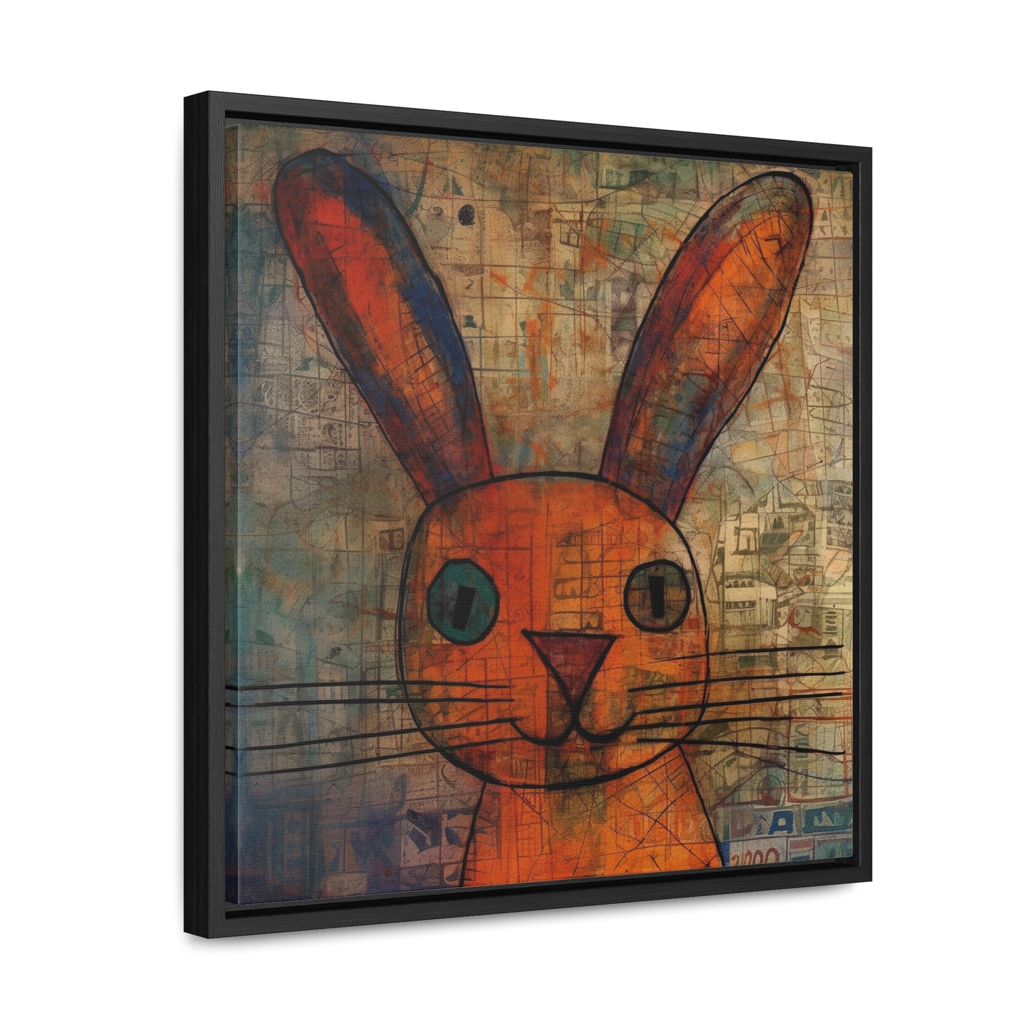 Rabbit 10, Gallery Canvas Wraps, Square Frame