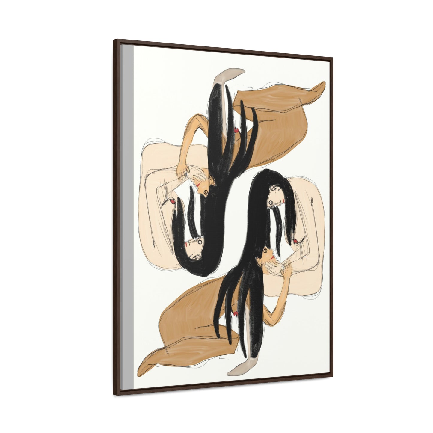 Mirrors, Original Eduard Pavel, Gallery Canvas Wraps, Vertical Frame