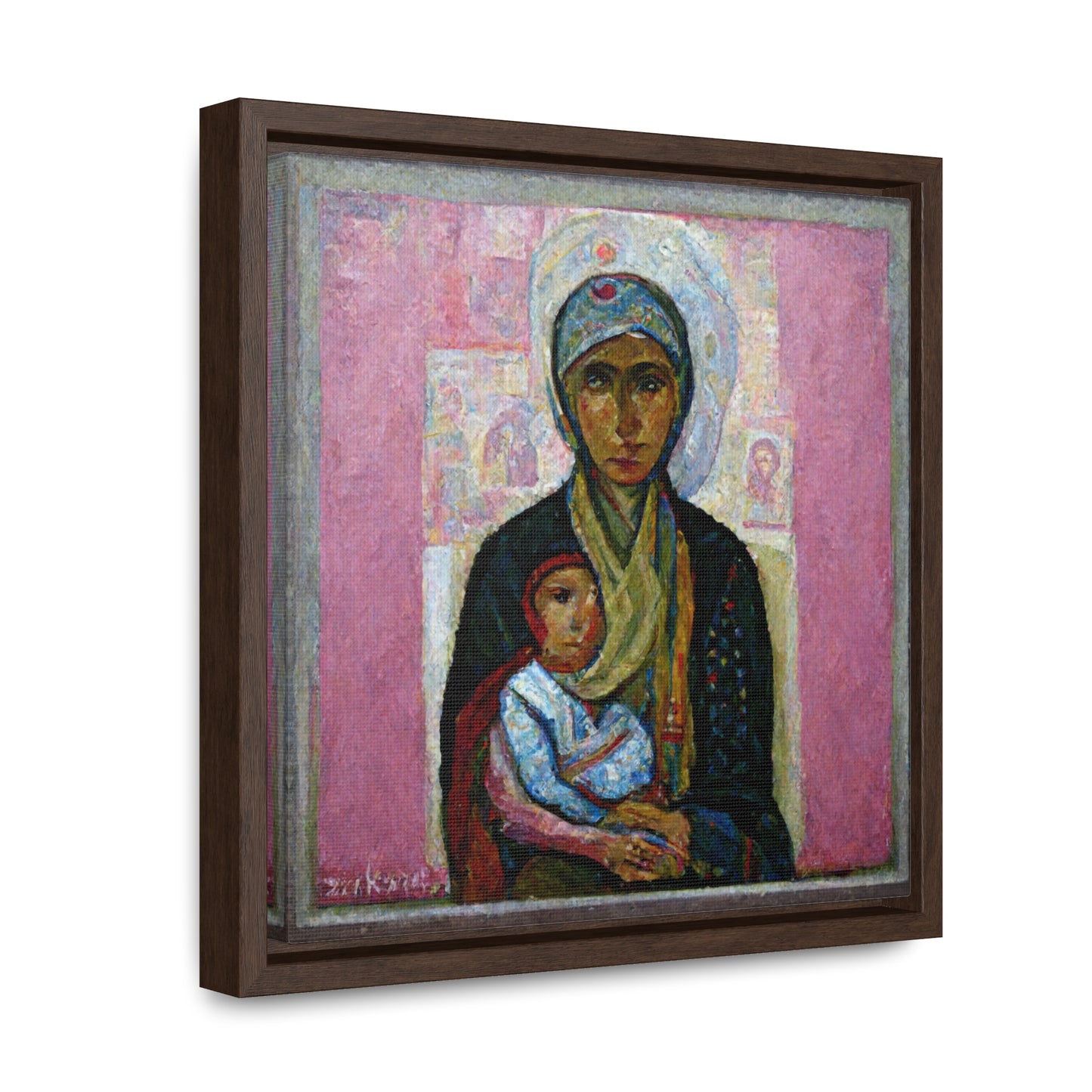 Mary and the Child 25, Valentinii, Gallery Canvas Wraps, Square Frame