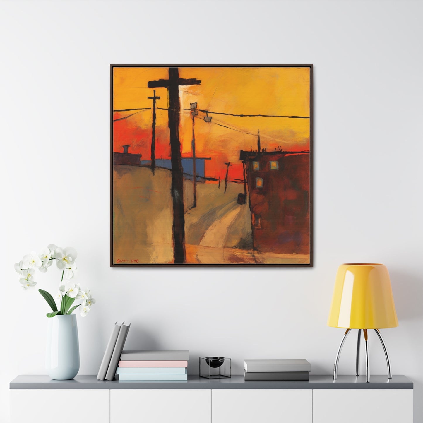 Land of the Sun 70, Valentinii, Gallery Canvas Wraps, Square Frame