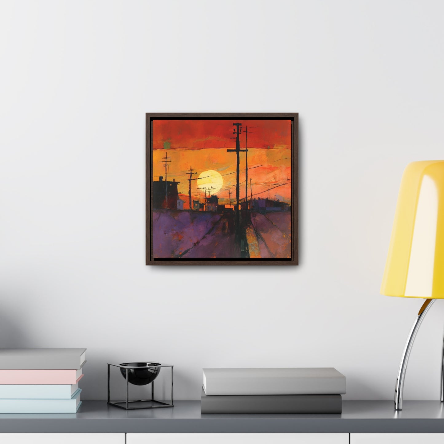 Land of the Sun 68, Valentinii, Gallery Canvas Wraps, Square Frame