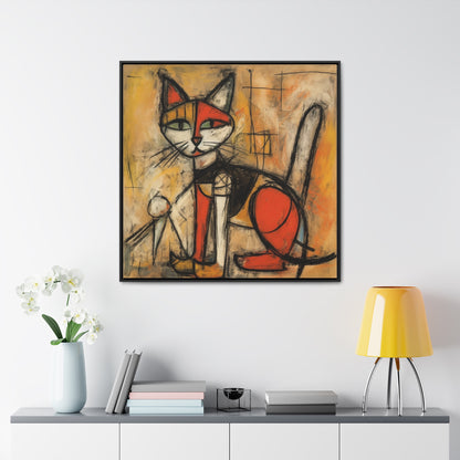 Cat 53, Gallery Canvas Wraps, Square Frame