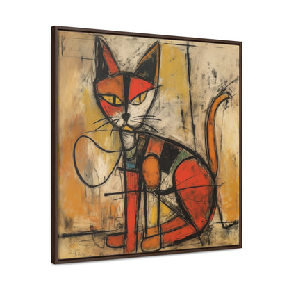 Cat 90, Gallery Canvas Wraps, Square Frame