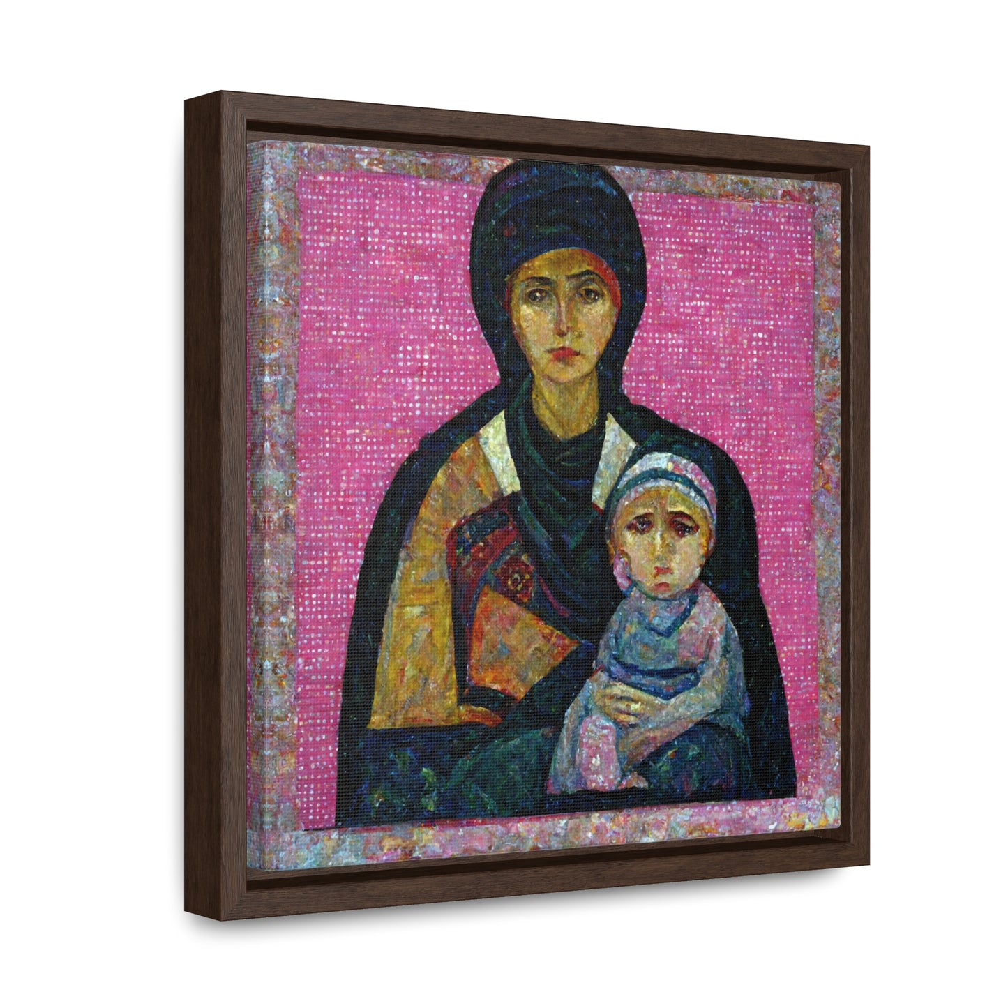 Mary and the Child 12, Valentinii, Gallery Canvas Wraps, Square Frame