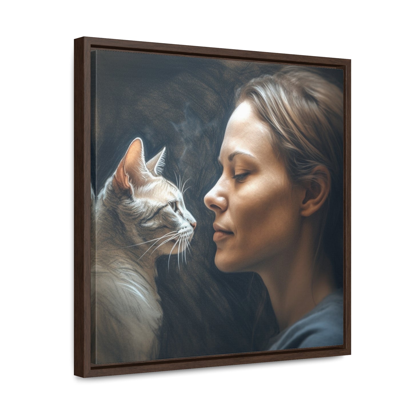 Cat Woman 32, Gallery Canvas Wraps, Square Frame