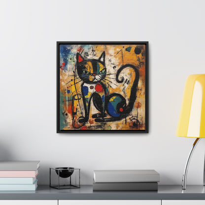 Cat 102, Gallery Canvas Wraps, Square Frame