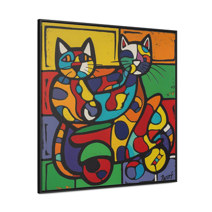 Cat 147, Gallery Canvas Wraps, Square Frame