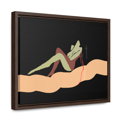 Woman Gold, Original Eduard Pavel, Gallery Canvas Wraps, Horizontal Frame