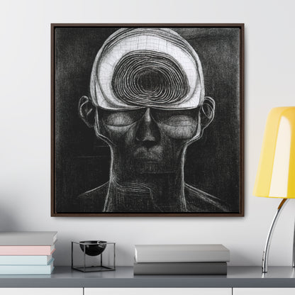 Brain 19, Valentinii, Gallery Canvas Wraps, Square Frame