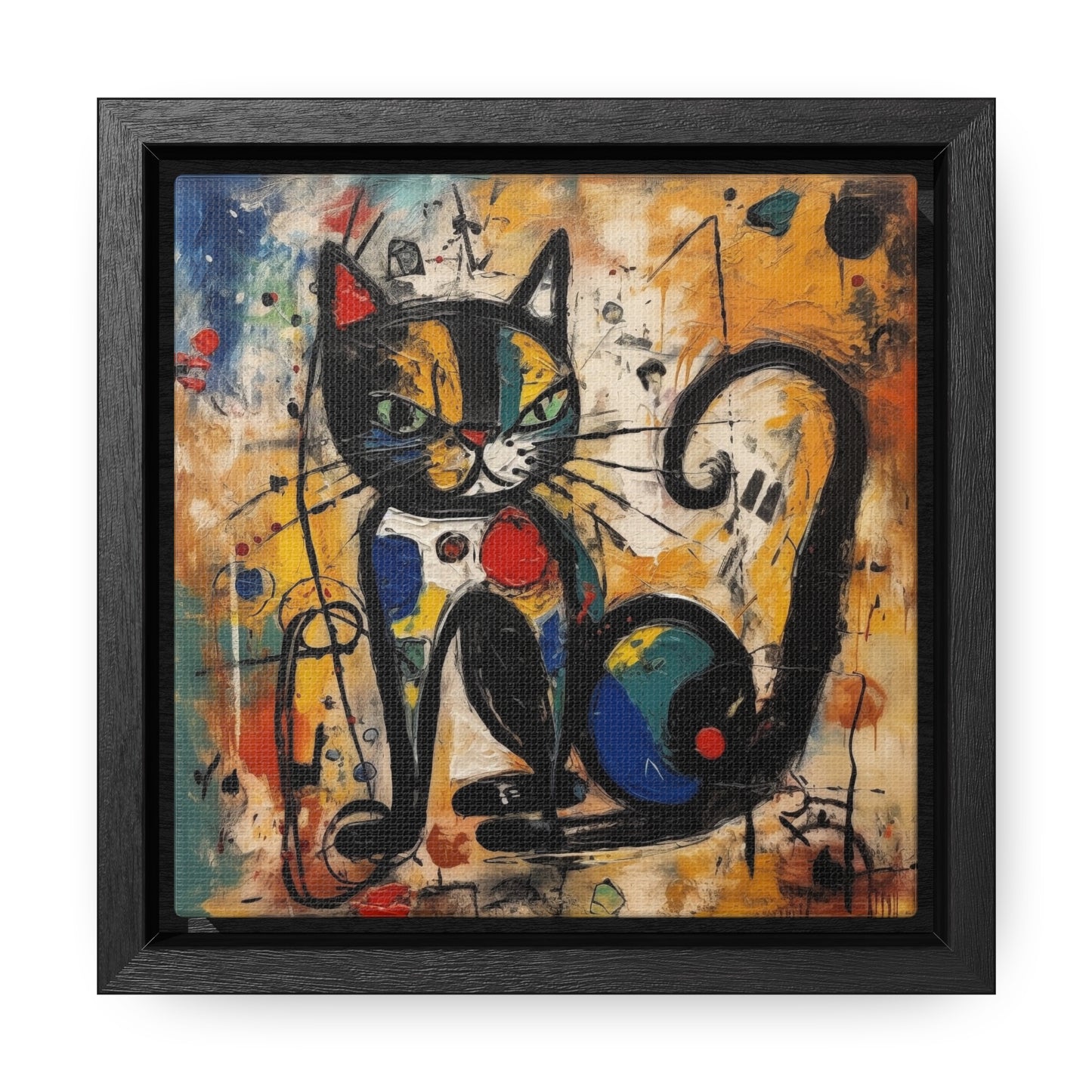 Cat 102, Gallery Canvas Wraps, Square Frame