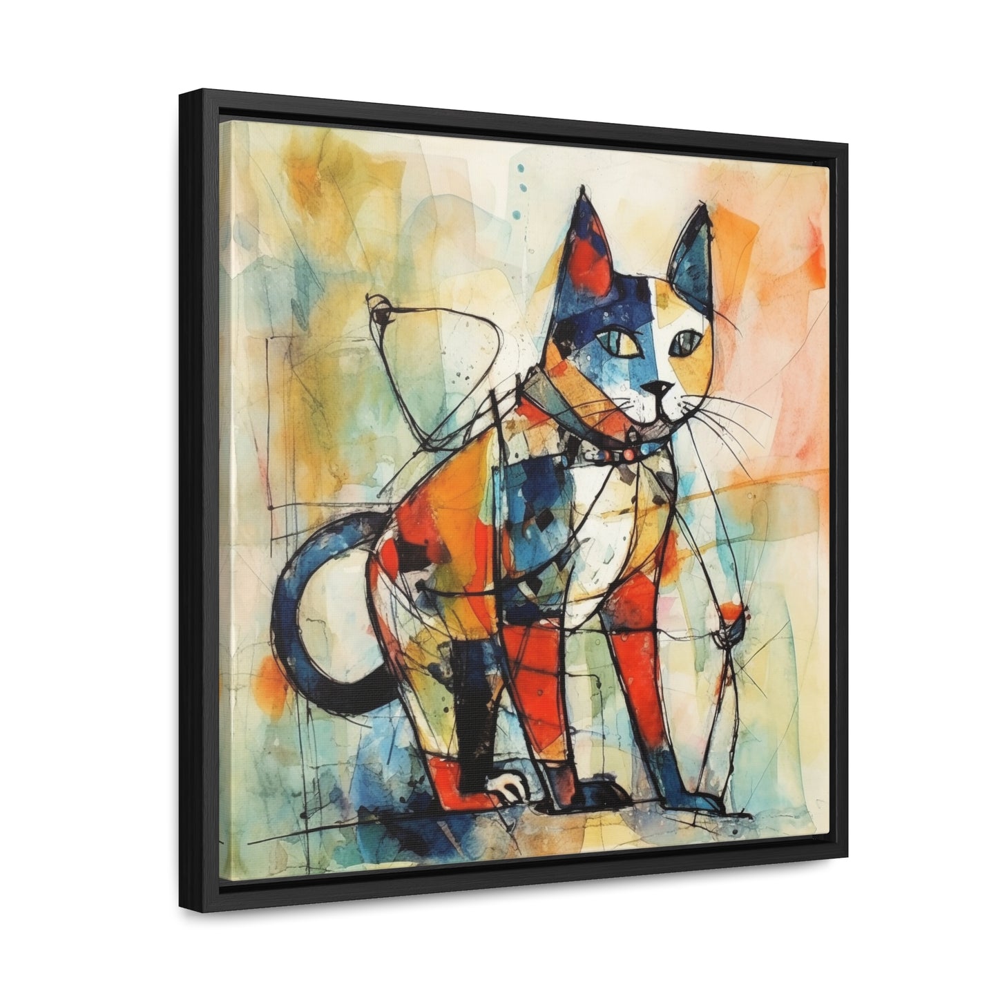 Cat 77, Gallery Canvas Wraps, Square Frame