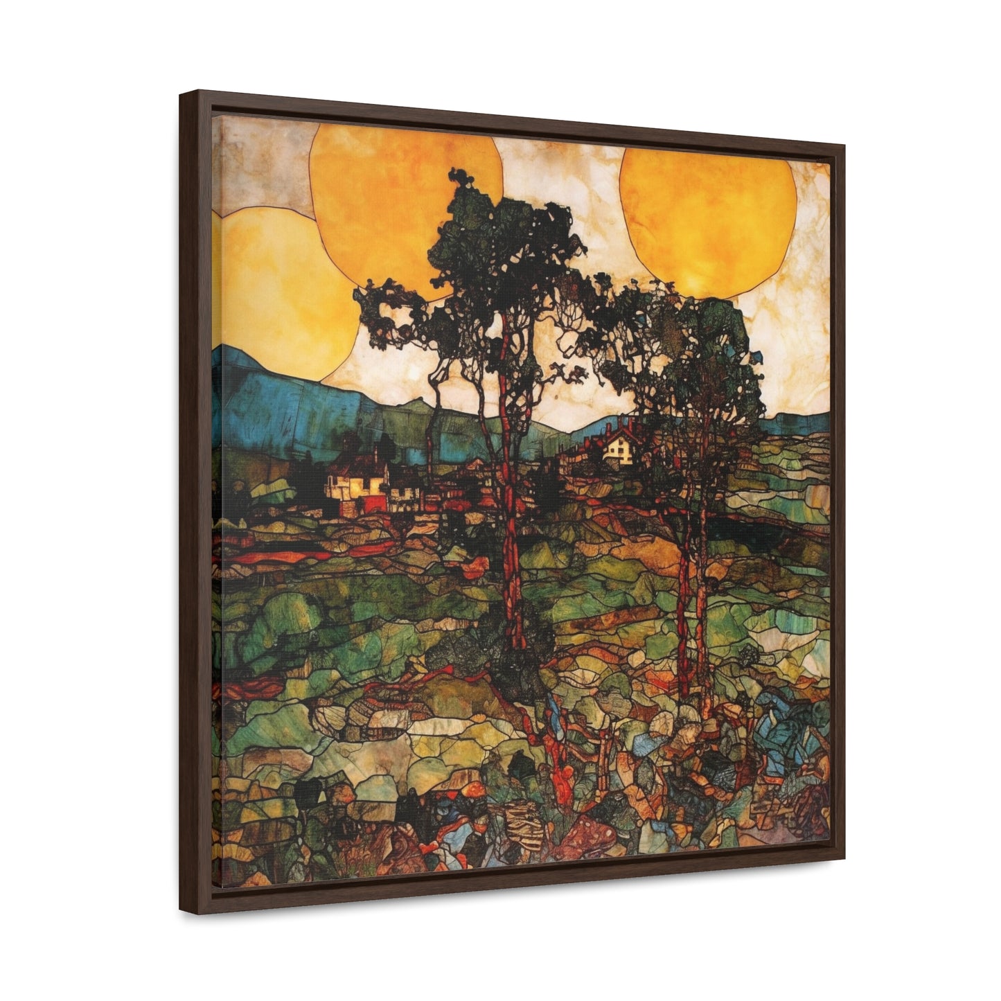 Land of the Sun 41, Valentinii, Gallery Canvas Wraps, Square Frame