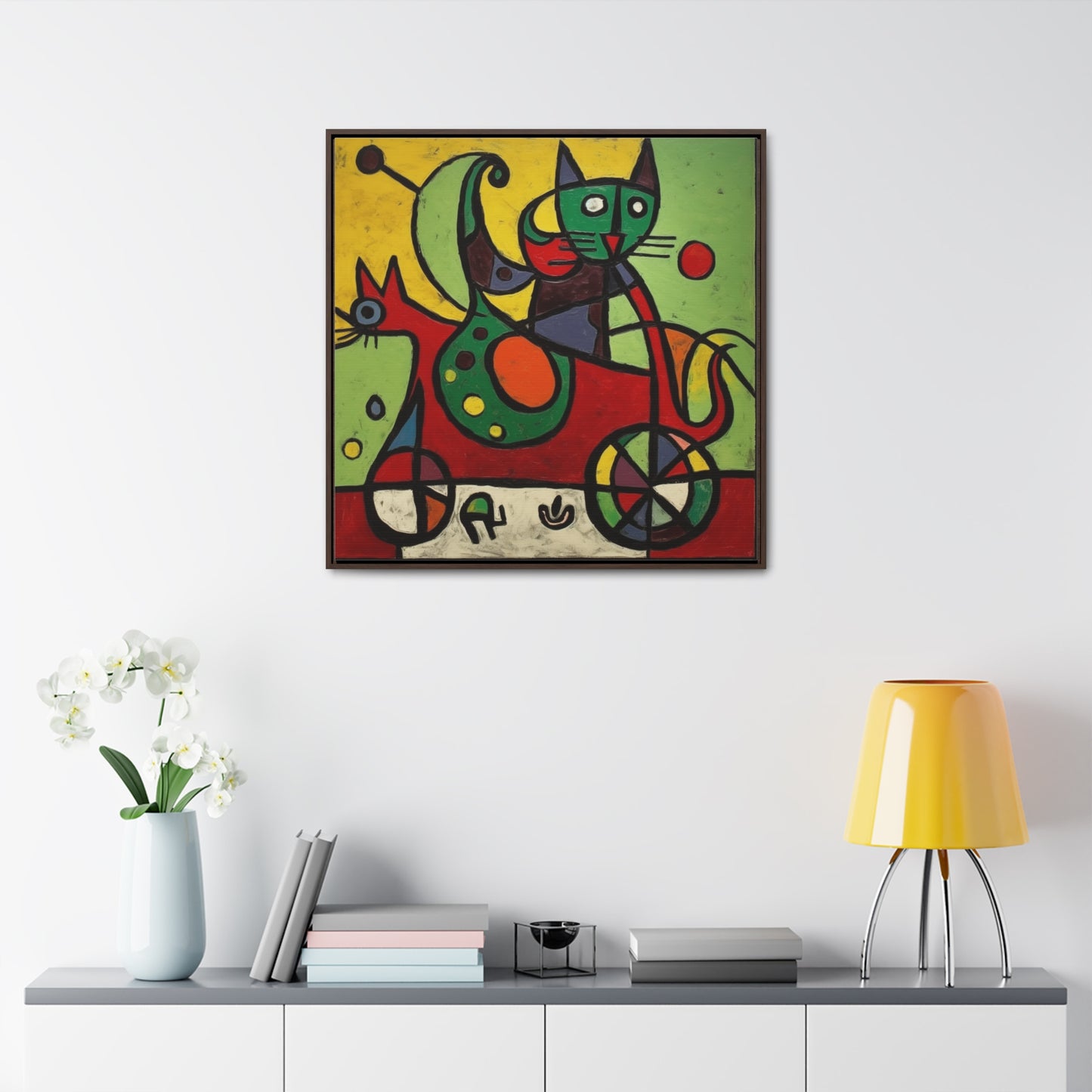 Cat 149, Gallery Canvas Wraps, Square Frame