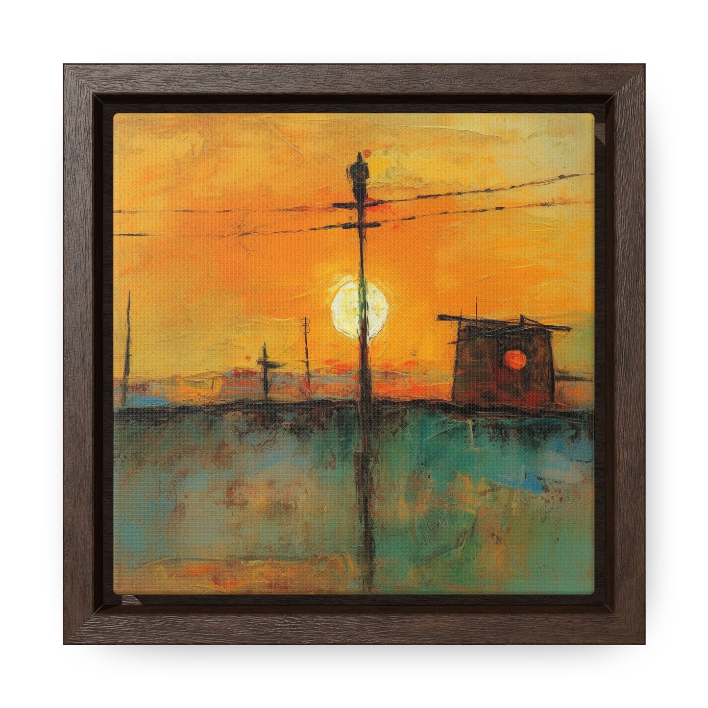 Land of the Sun 50, Valentinii, Gallery Canvas Wraps, Square Frame