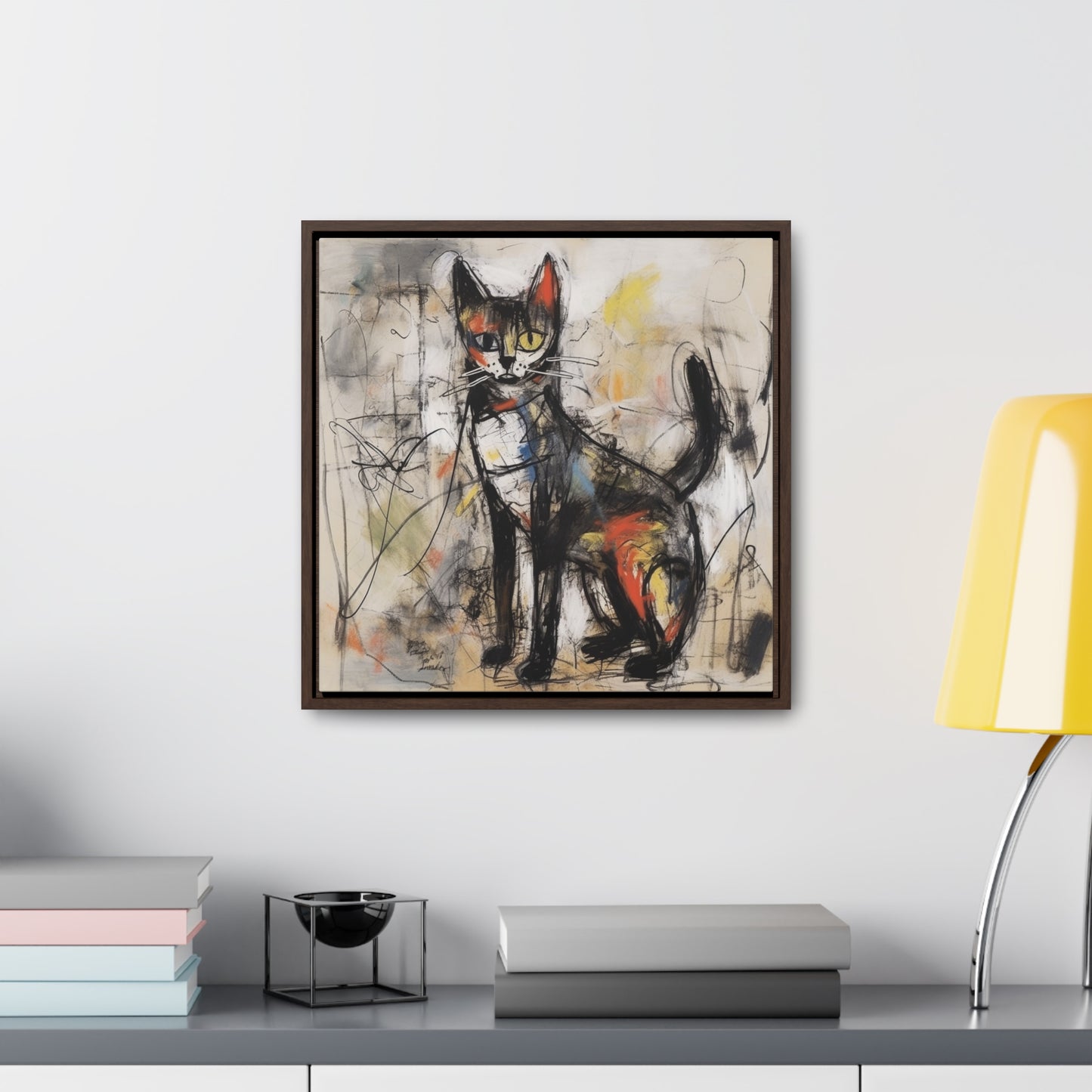 Cat 59, Gallery Canvas Wraps, Square Frame