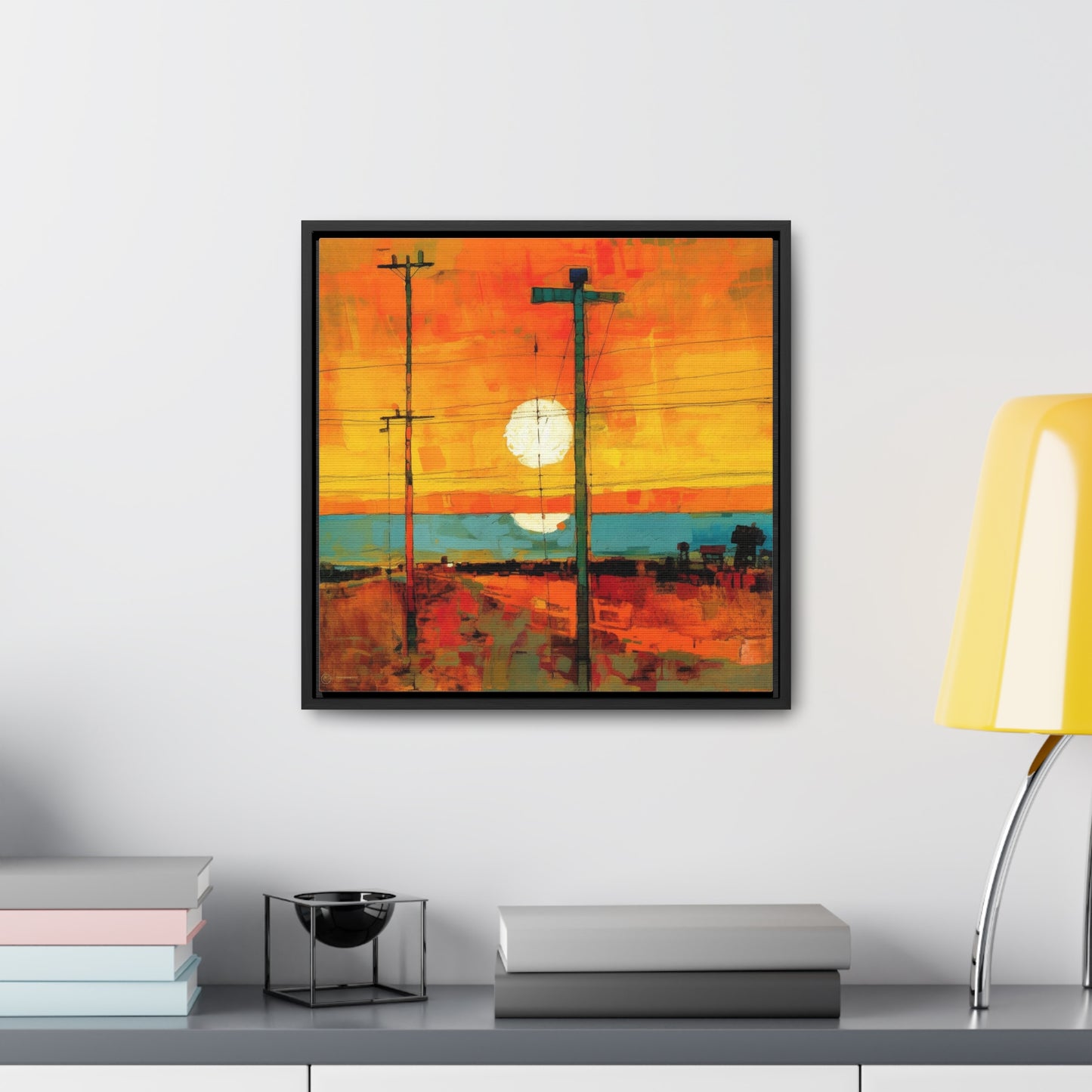 Land of the Sun 60, Valentinii, Gallery Canvas Wraps, Square Frame