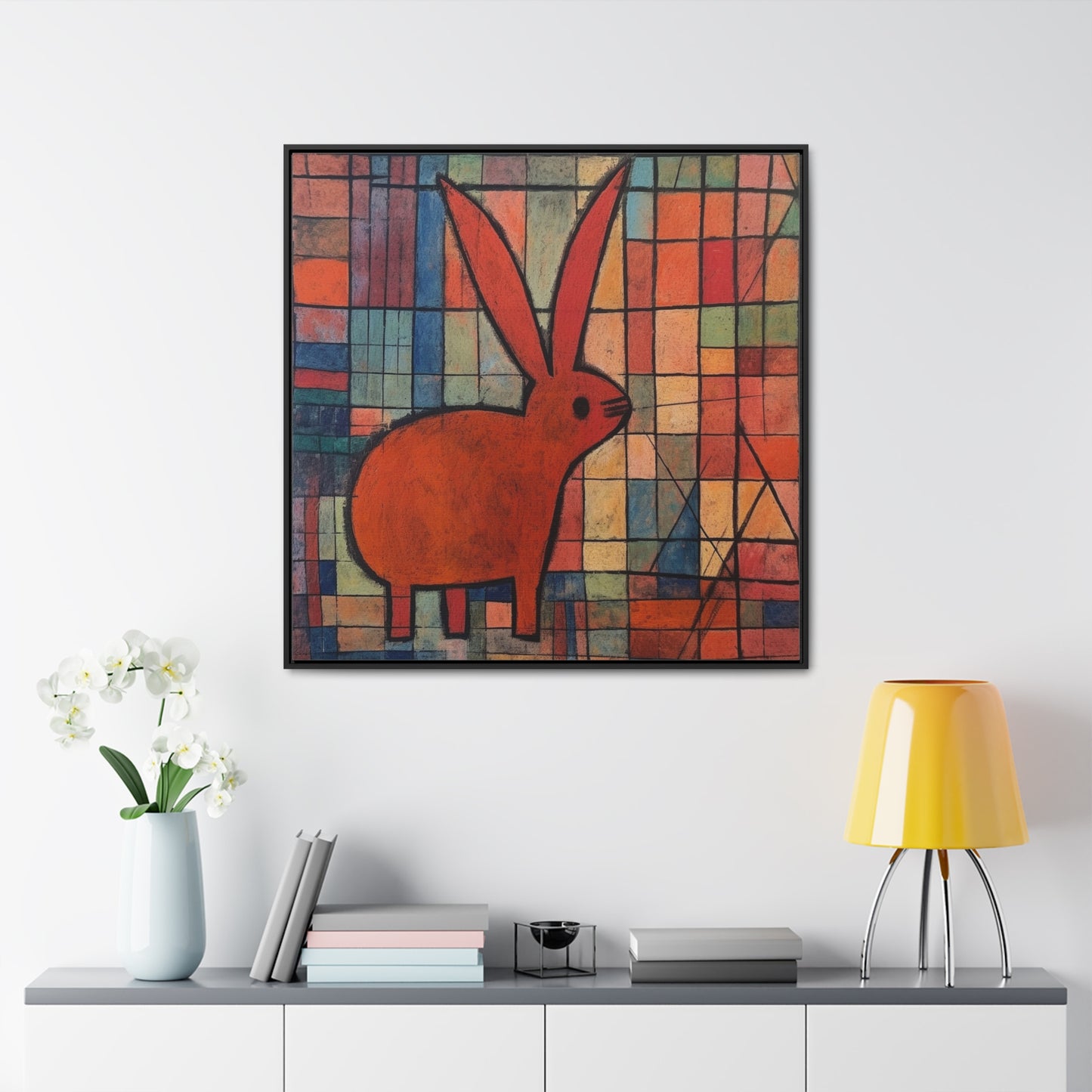 Rabbit 32, Gallery Canvas Wraps, Square Frame