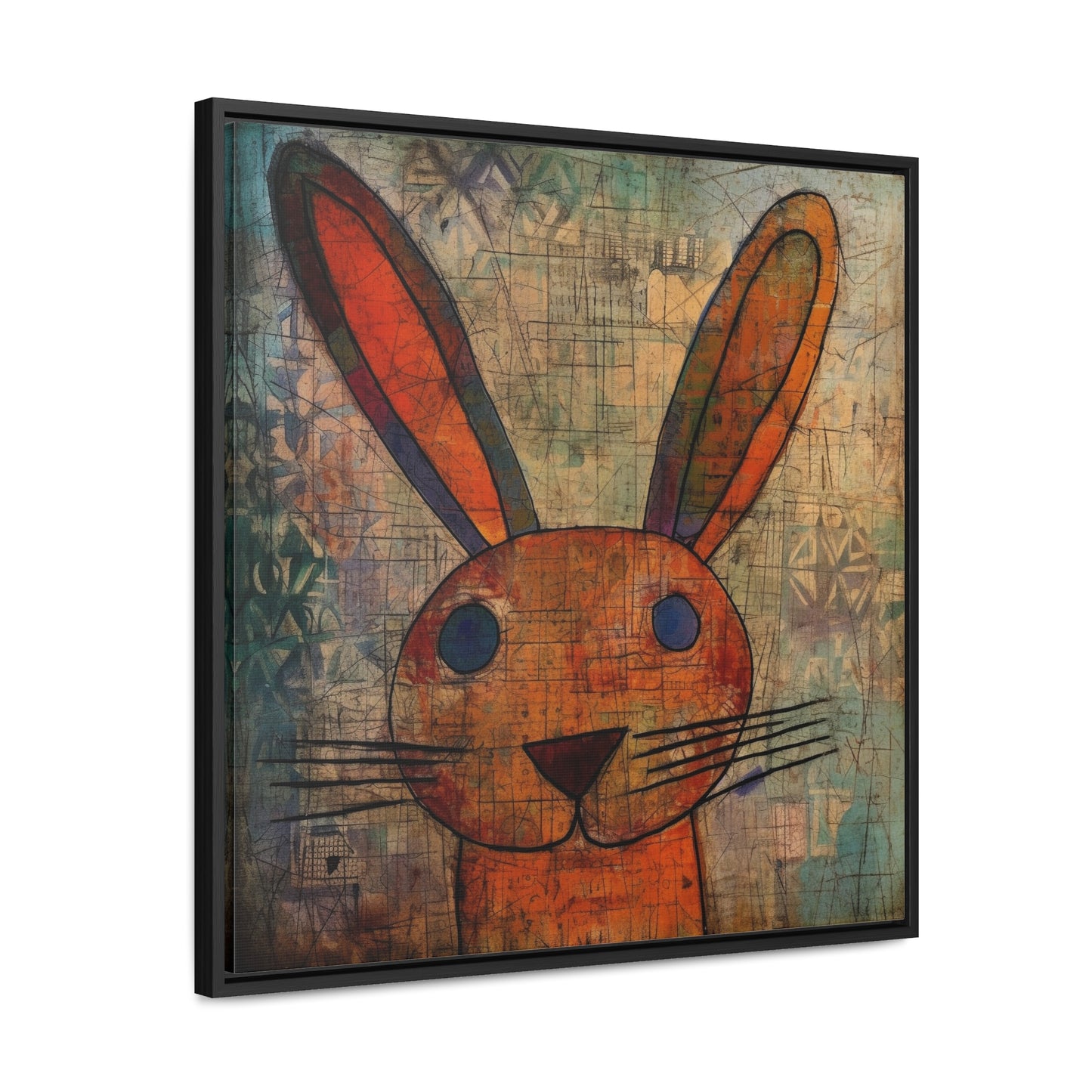 Rabbit 9, Gallery Canvas Wraps, Square Frame