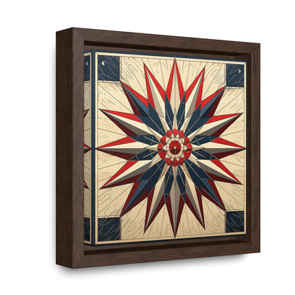 Flag 14, Gallery Canvas Wraps, Square Frame