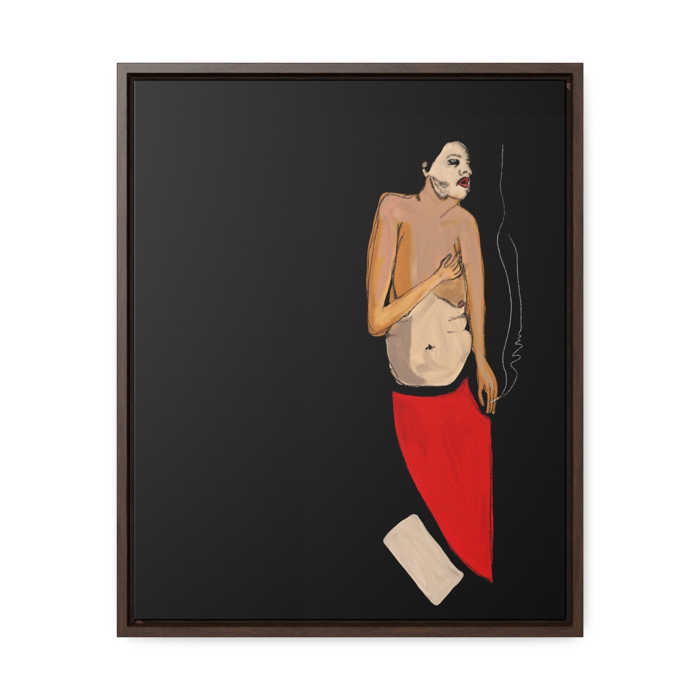 A Depressive Aladdin, Original Eduard Pavel, Gallery Canvas Wraps, Vertical Frame