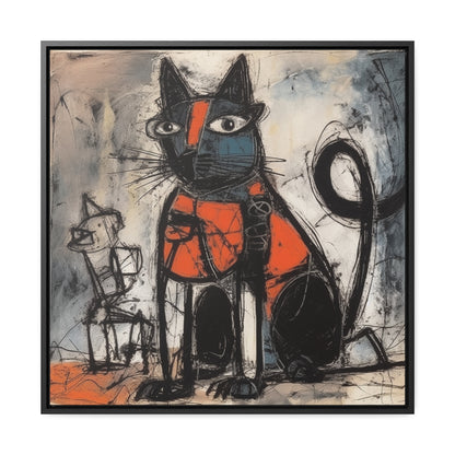 Cat 32, Gallery Canvas Wraps, Square Frame