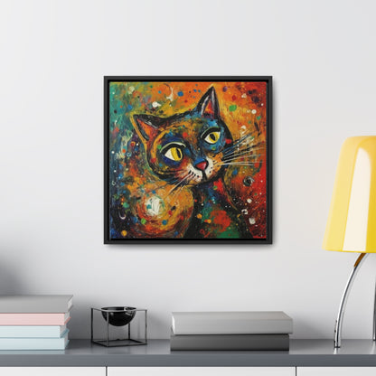 Cat 131, Gallery Canvas Wraps, Square Frame