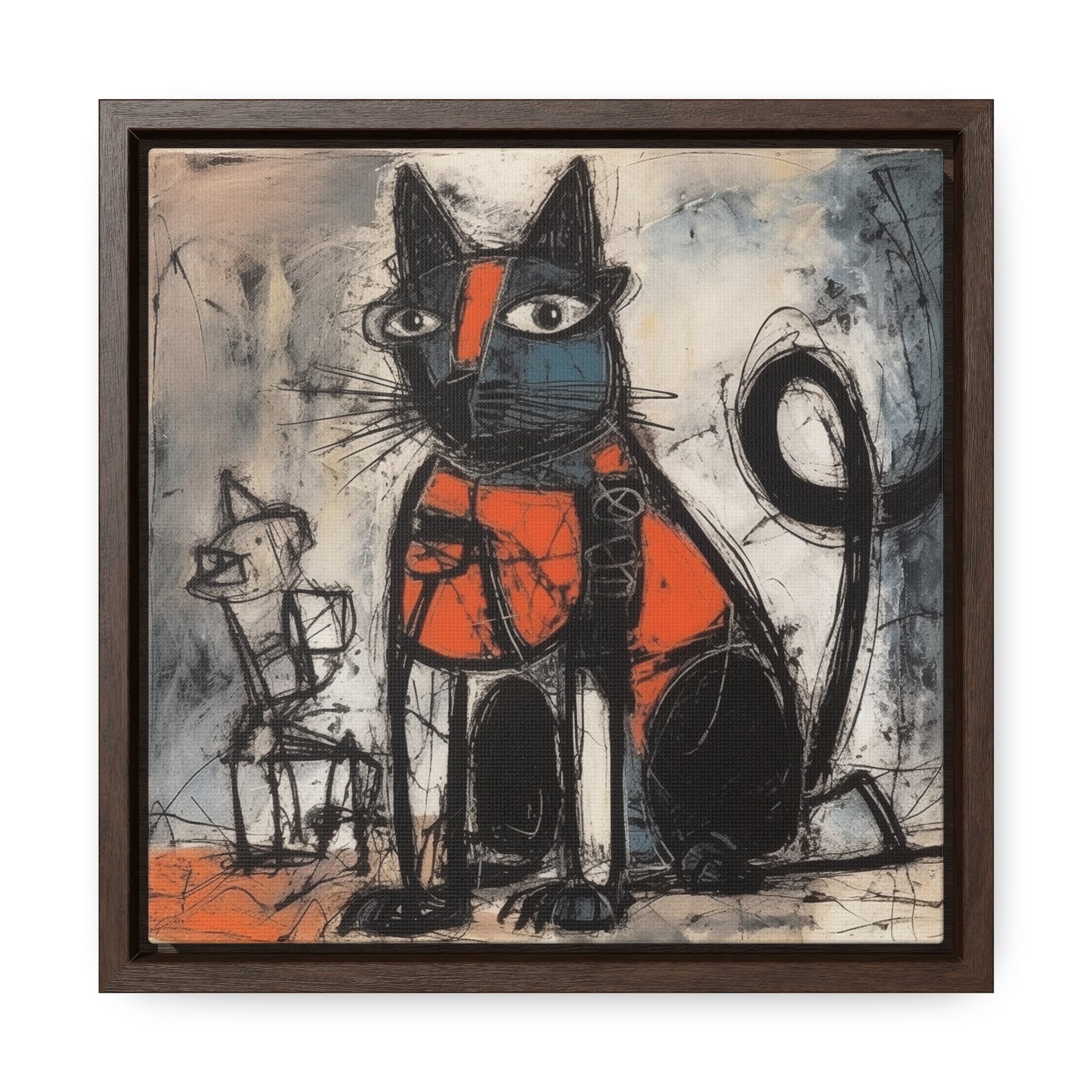 Cat 32, Gallery Canvas Wraps, Square Frame