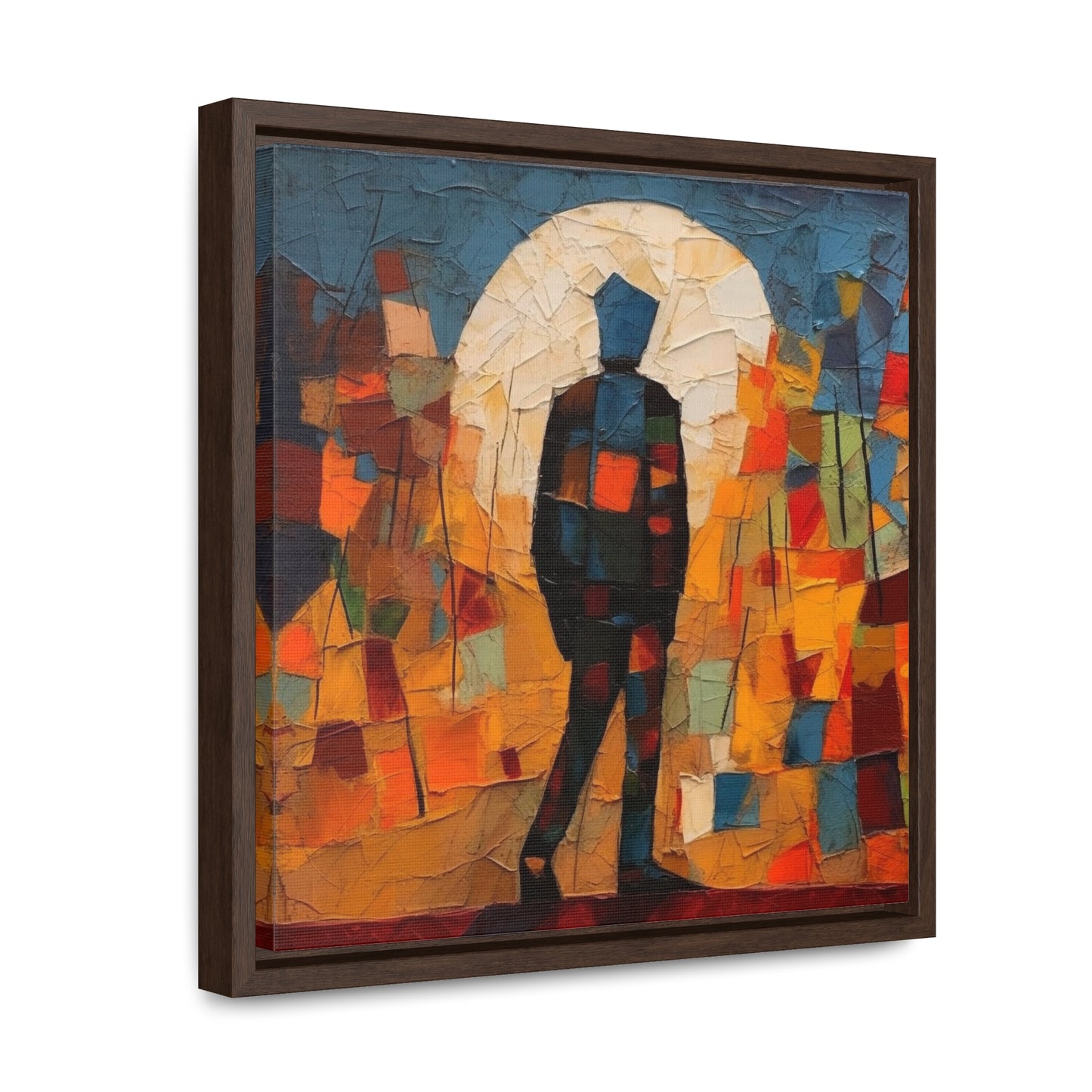 Sad Man 16, Gallery Canvas Wraps, Square Frame