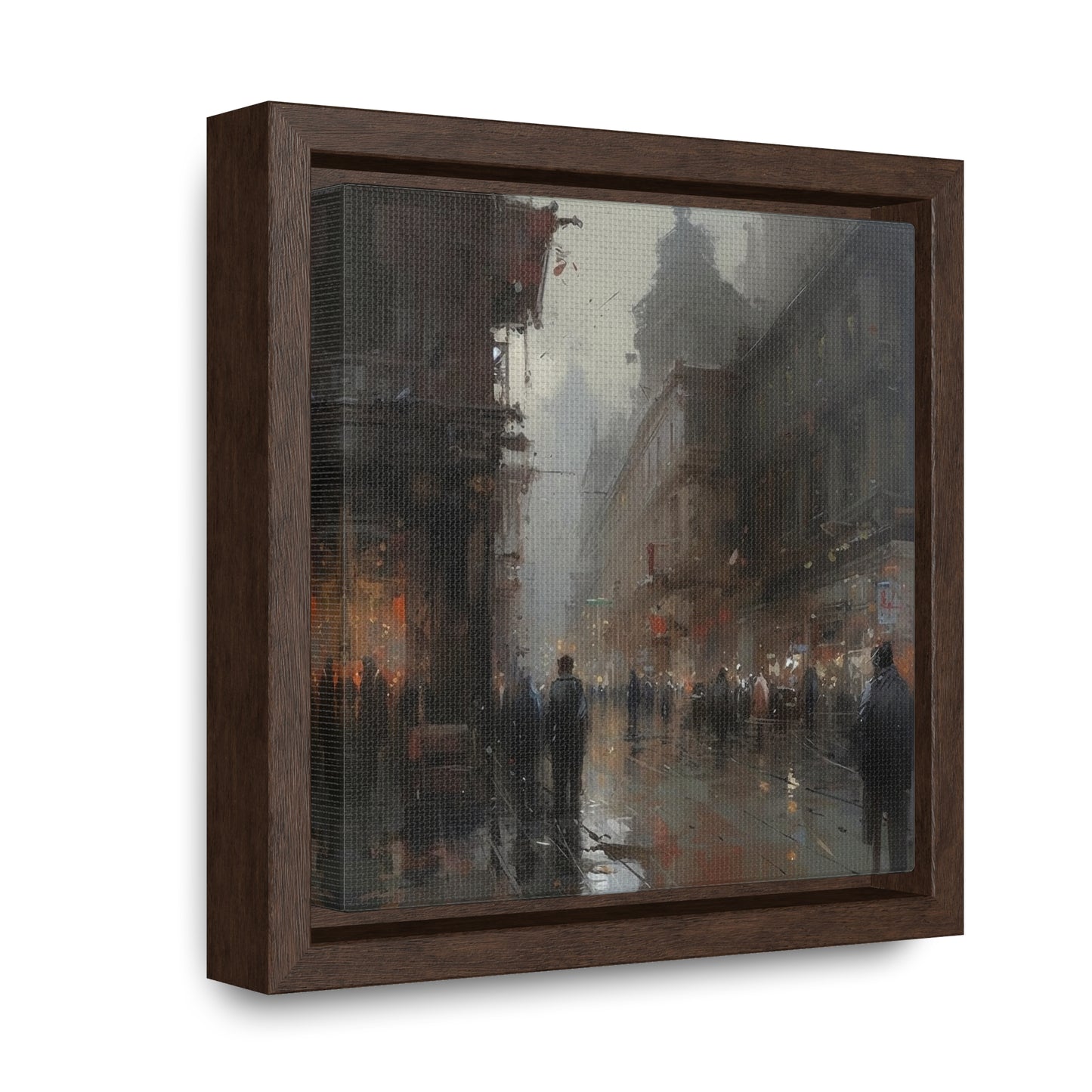 Social, Gallery Canvas Wraps, Square Frame