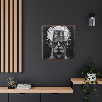 Brain 35, Valentinii, Gallery Canvas Wraps, Square Frame