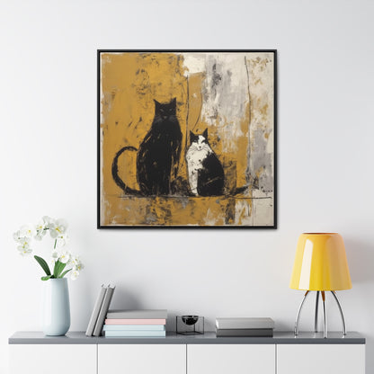 Cat 13, Gallery Canvas Wraps, Square Frame