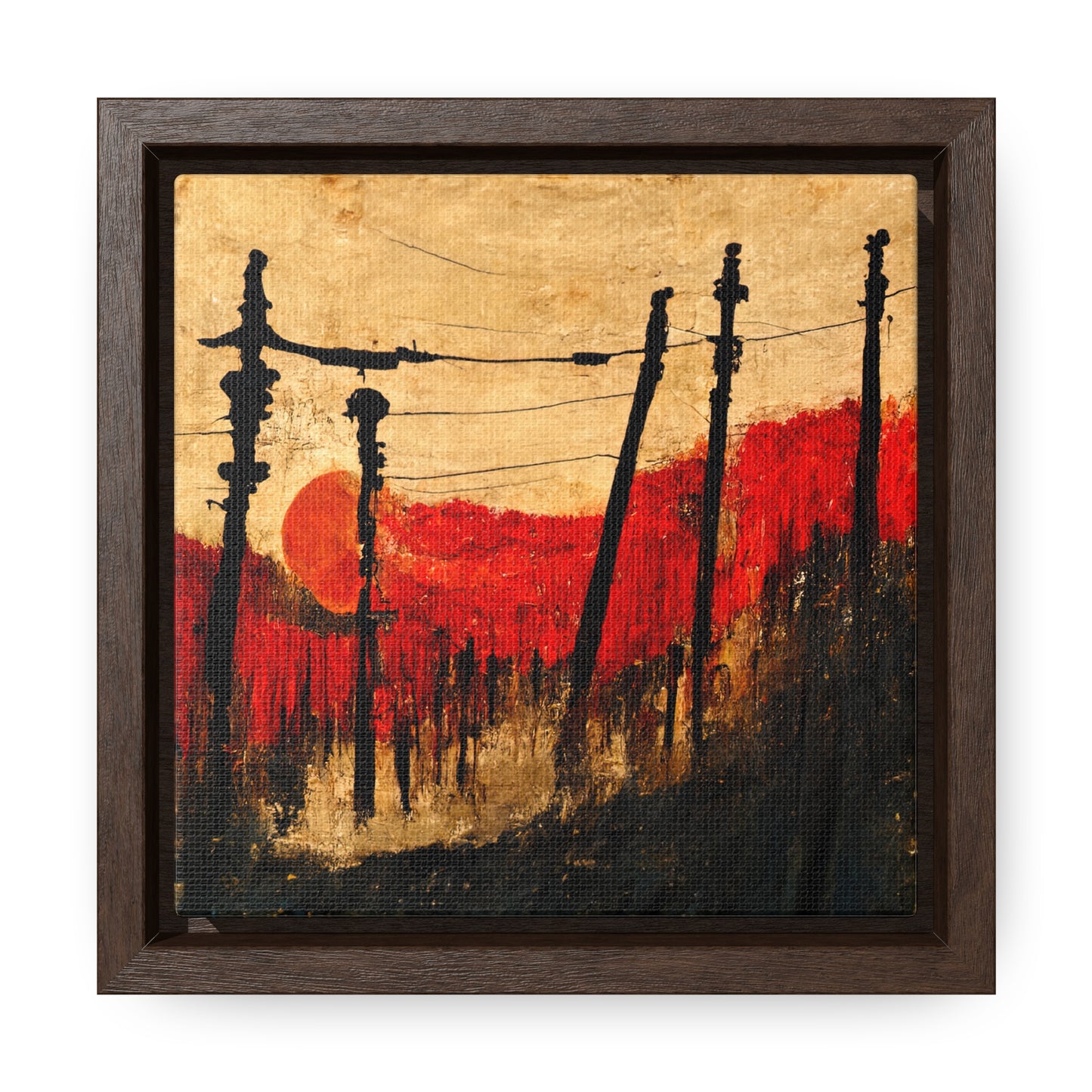 Land of the Sun 25, Valentinii, Gallery Canvas Wraps, Square Frame