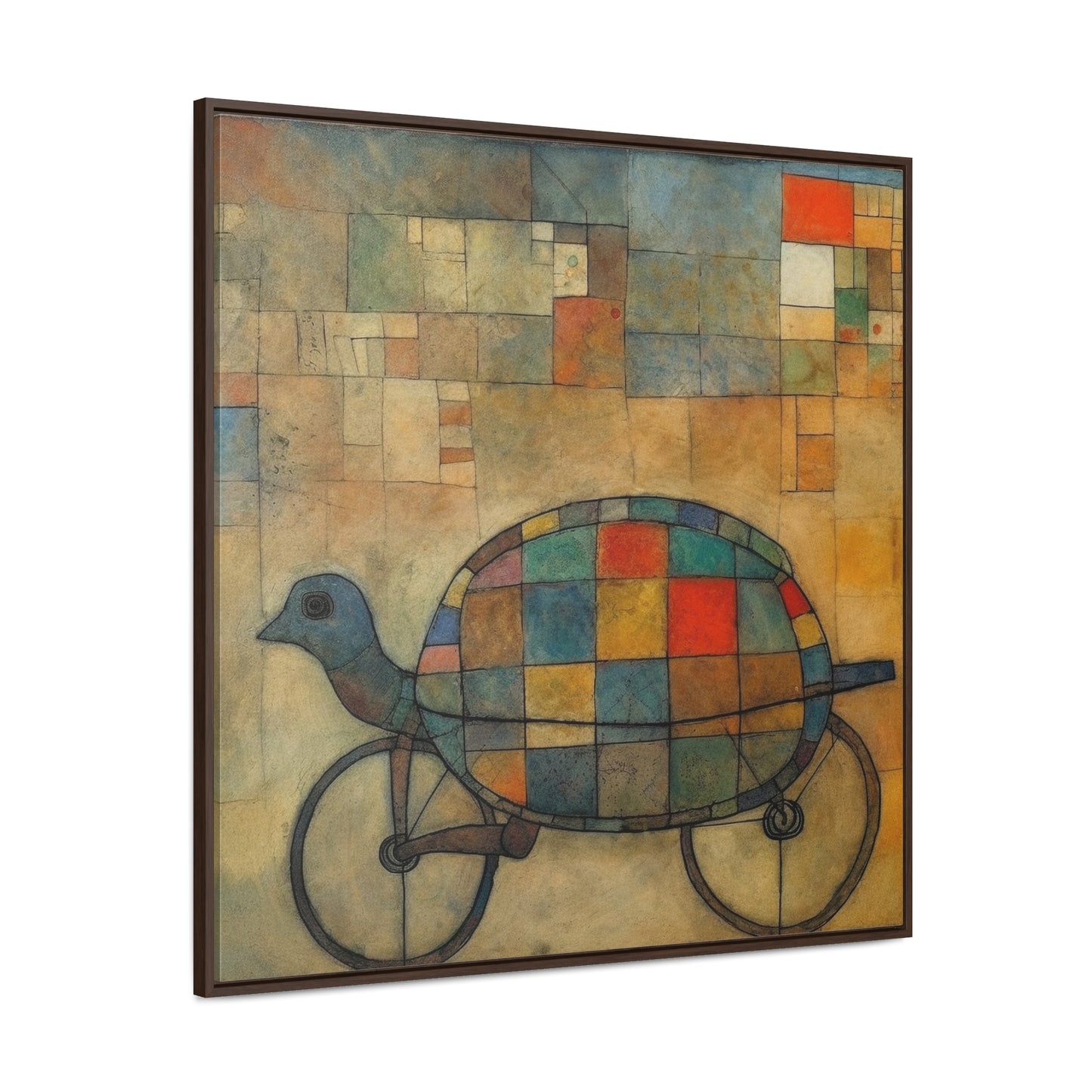 Turtle 9, Gallery Canvas Wraps, Square Frame