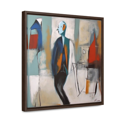 Sad Man 19, Gallery Canvas Wraps, Square Frame