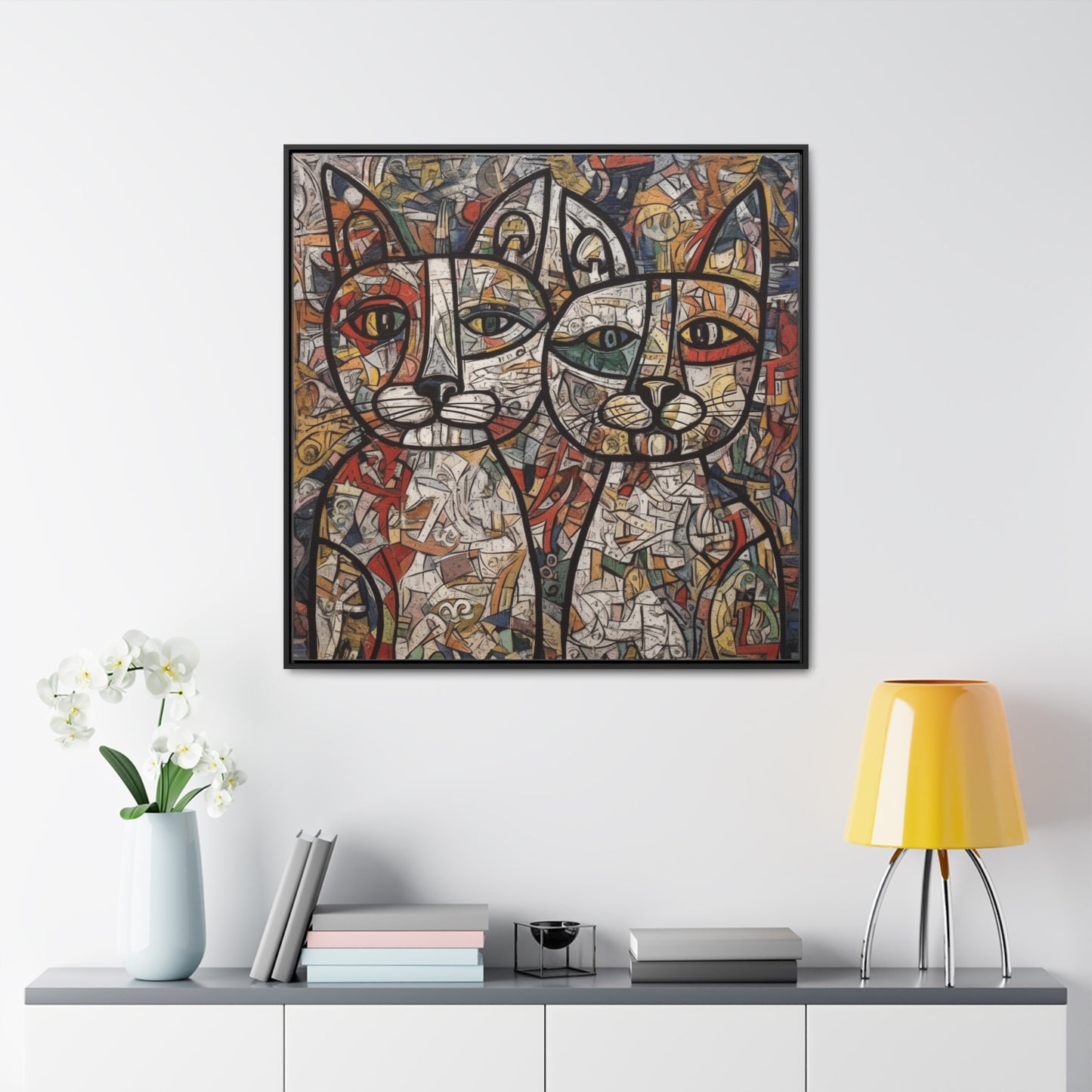 Cat, Gallery Canvas Wraps, Square Frame