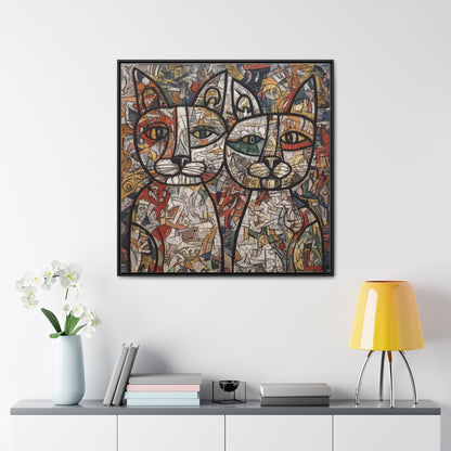 Cat, Gallery Canvas Wraps, Square Frame