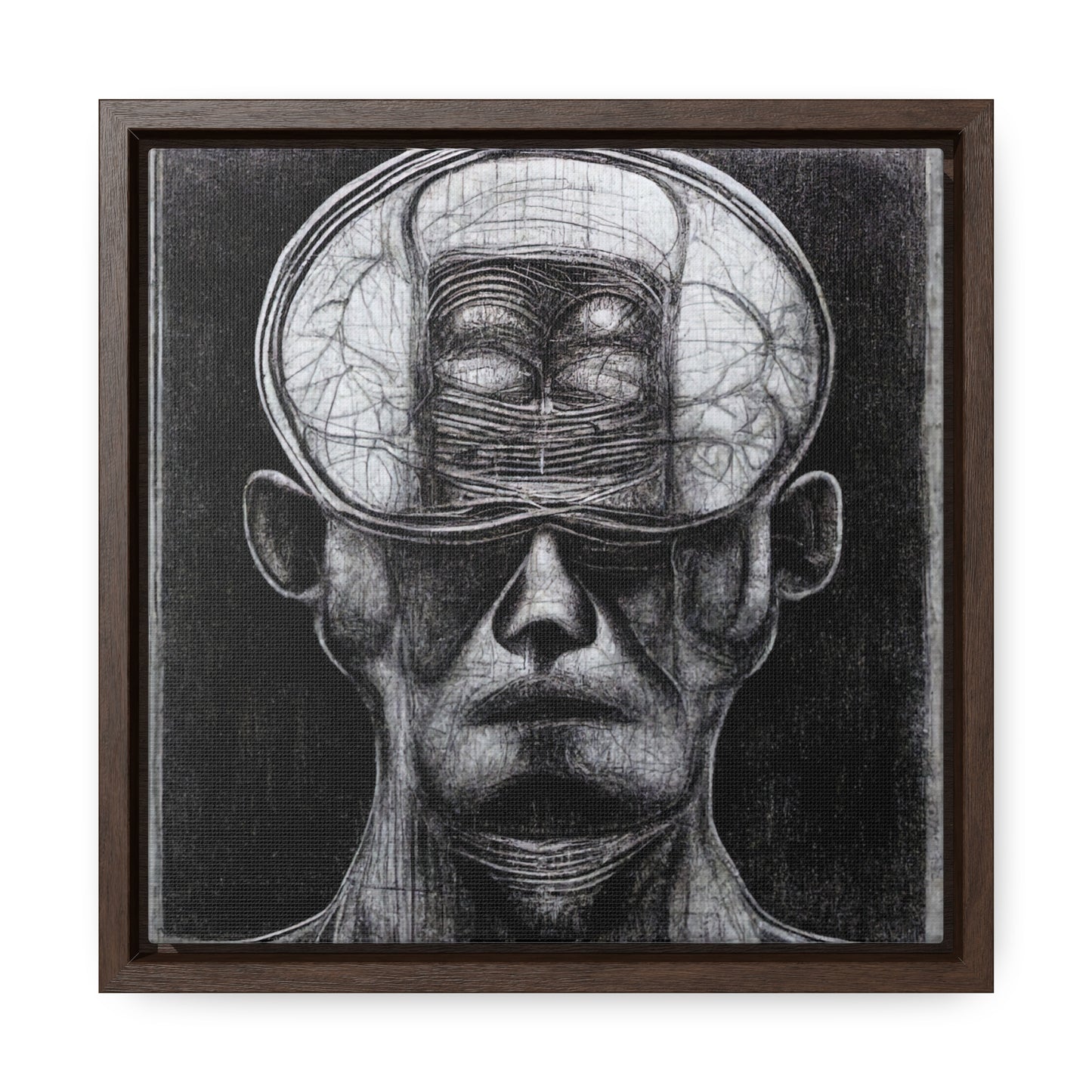 Brain 35, Valentinii, Gallery Canvas Wraps, Square Frame