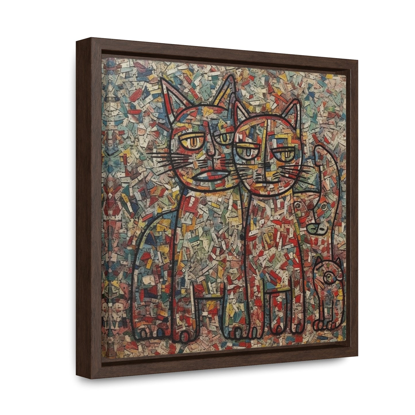 Cat 4, Gallery Canvas Wraps, Square Frame