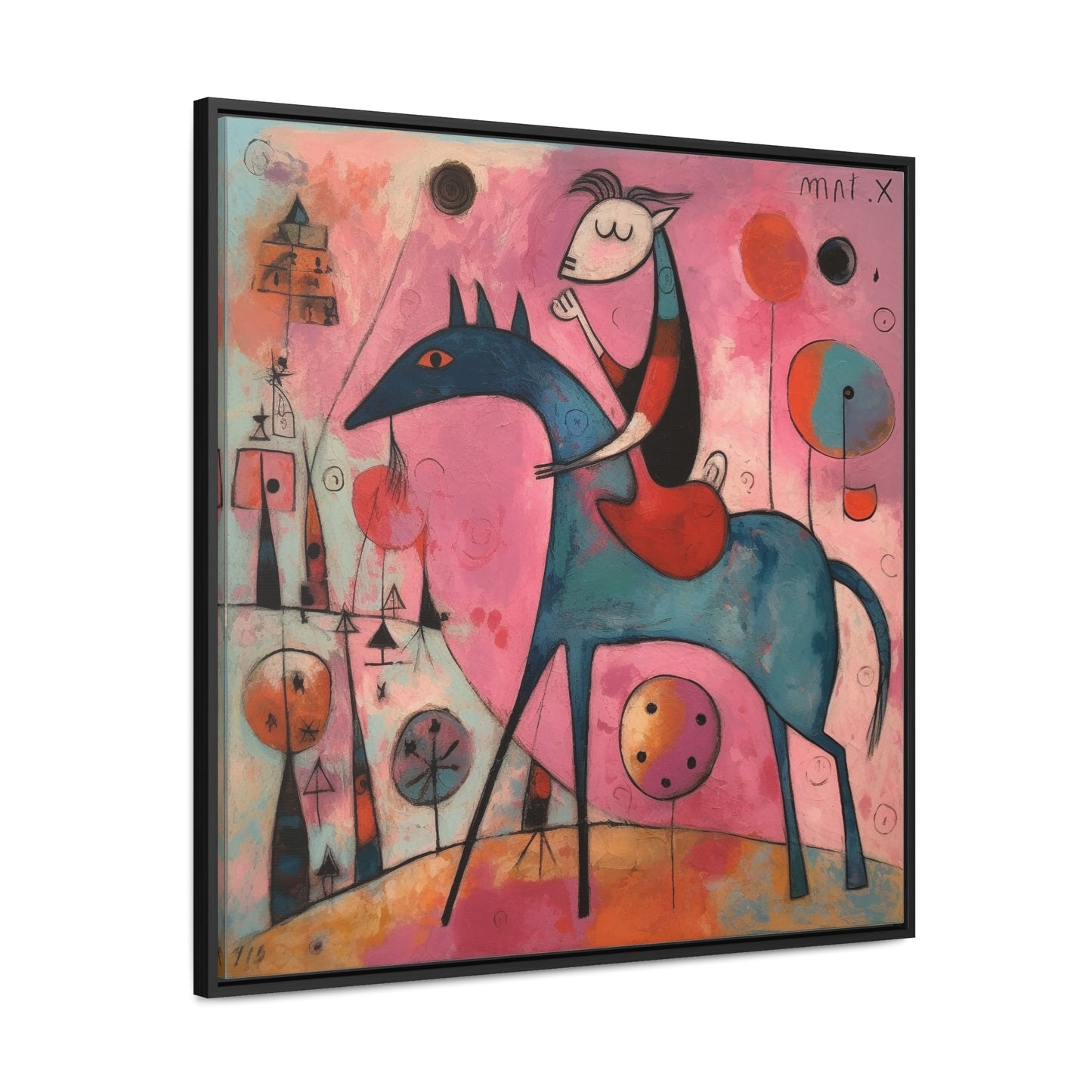 The Dreams of the Child 46, Gallery Canvas Wraps, Square Frame