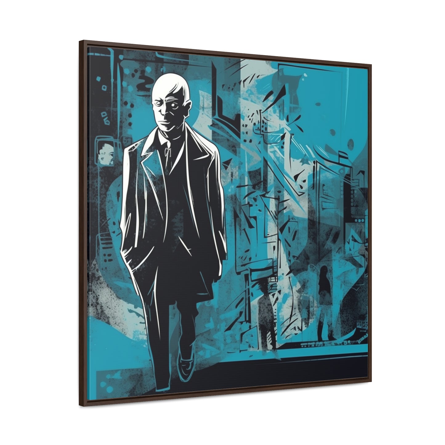 Sad Man 14, Valentinii, Gallery Canvas Wraps, Square Frame