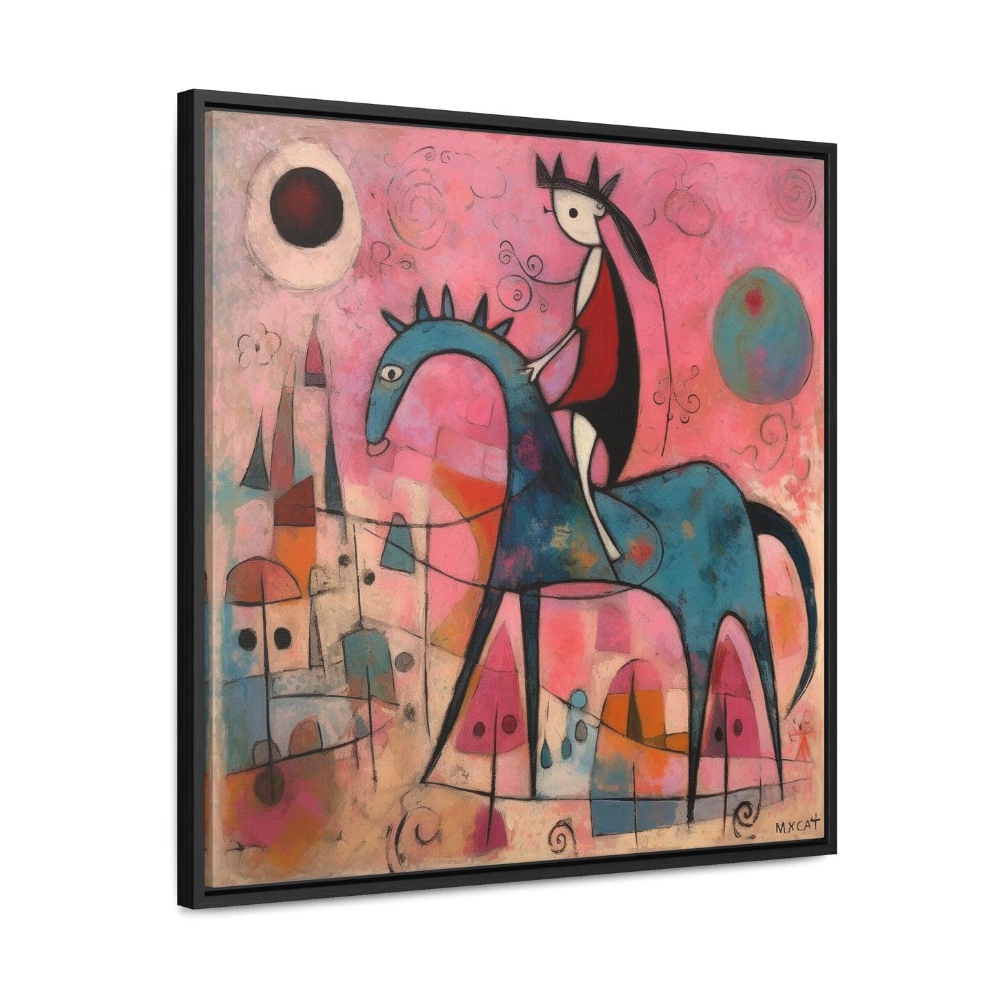 The Dreams of the Child 42, Gallery Canvas Wraps, Square Frame