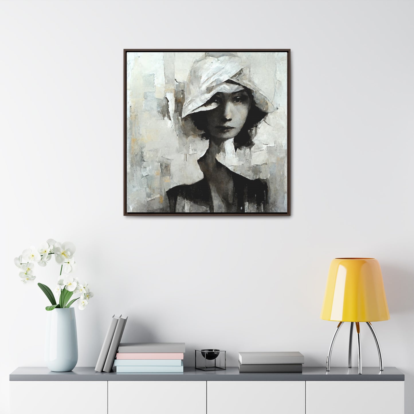 Forgotten face, Valentinii, Gallery Canvas Wraps, Square Frame
