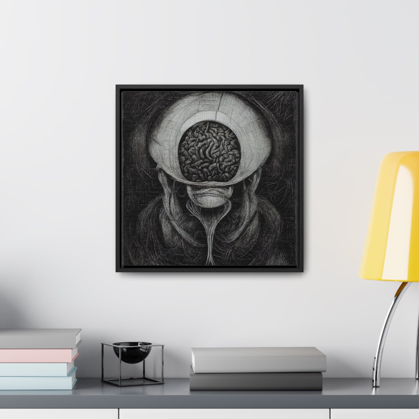 Brain 9, Valentinii, Gallery Canvas Wraps, Square Frame