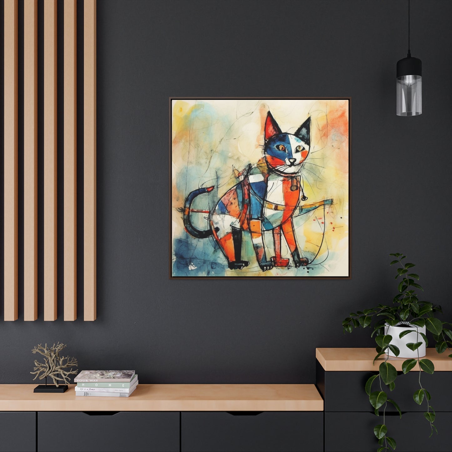 Cat 103, Gallery Canvas Wraps, Square Frame