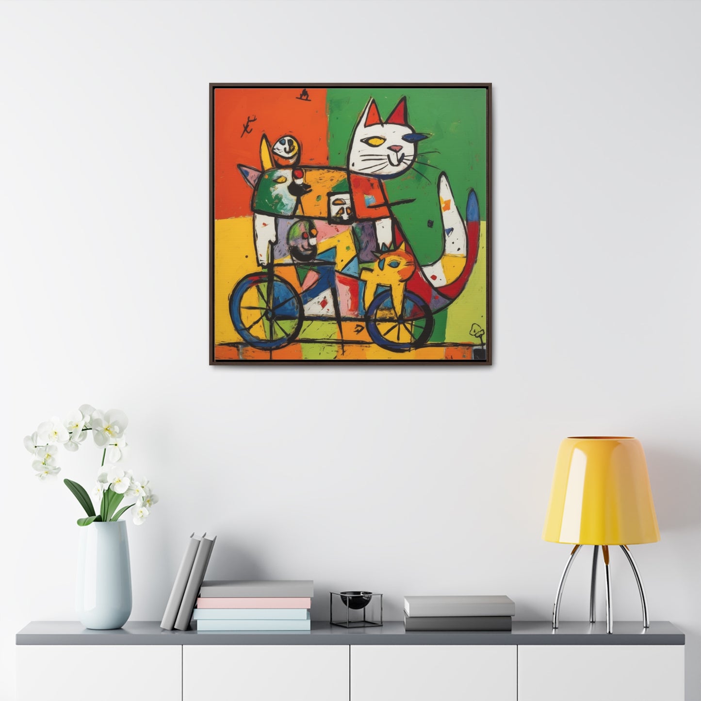 Cat 154, Gallery Canvas Wraps, Square Frame