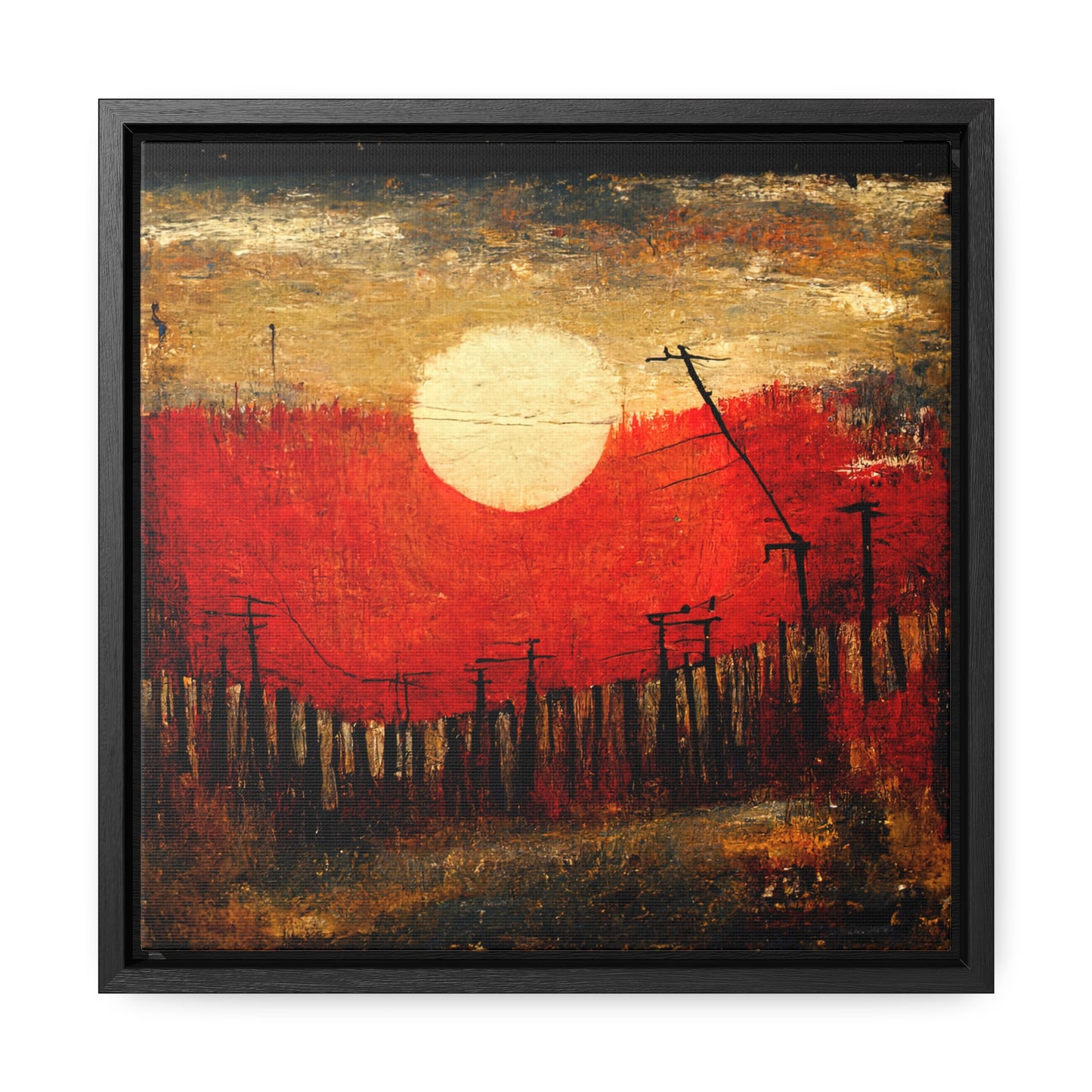 Land of the Sun 19, Valentinii, Gallery Canvas Wraps, Square Frame