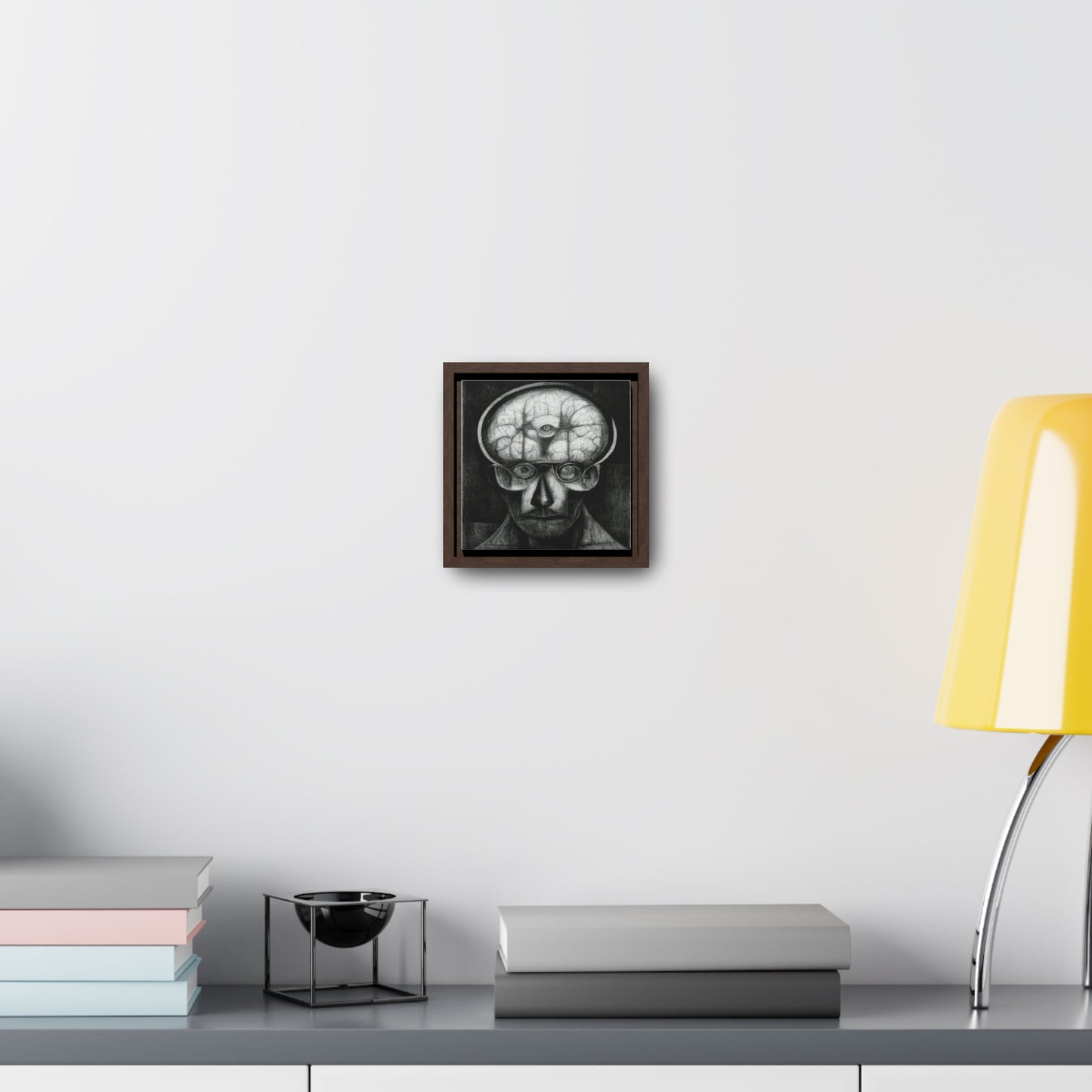 Brain 52, Valentinii, Gallery Canvas Wraps, Square Frame